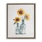 Stupell Industries Sunflowers in Bottles Trio Floater Framed Canvas Wall Art Design by Svetlana Aleynikova